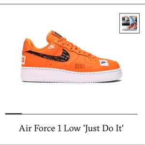 Nike “just do it” Air Force 1s